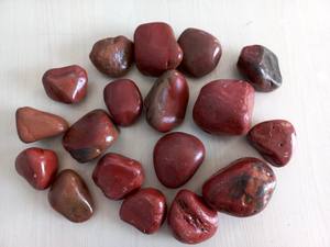 Galets de pavage en agate jaspe rouge naturel, polis haute brillance, écologiques, pour aménagement paysager de jardin en vrac - Product Image 3