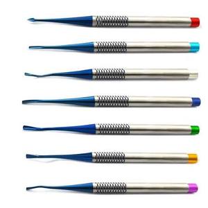 Élévateur dentaire manuel de qualité hospitalière en acier inoxydable pour extraction, avec poignée Power Grip, certifié CE Classe II - Product Image 1