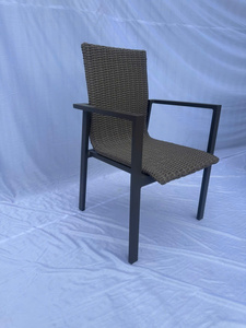 Outdoor Wicker <b>Garden</b> <b>Chair</b> Armchairs Rope Weave Patio Seating for Hotel Supermarket Warehouse - Product Image 1