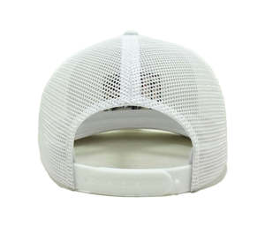 Gorras deportivas blancas sólidas COMMON Mid America Testing con logo bordado personalizado, gorras trucker de 6 paneles, gorras de golf OEM Vietnam, unisex - Product Image 5