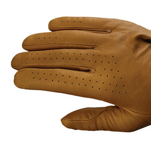 Gants de golf unisexes de qualité supérieure, nouveaux, élégants, en cuir véritable, à doigts entiers, avec fermeture de poignet réglable et design personnalisable - Product Image 5