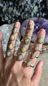 Ethiopian Opal <b>Silver</b> Ring 925 Sterling <b>Silver</b> Ring <b>Solid</b> 925 Sterling <b>Silver</b> - Product Image 2