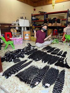 Extensiones de Cabello Vietnamita de Color Natural, Frontal de Encaje 13x4 con Rizo Pixel, Precio al por Mayor, Extensiones de Cabello Humano de Alta Calidad - Product Image 4