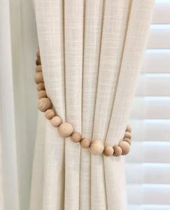 Wood <b>Curtain</b> Tieback Customized High Quality Acacia Wood <b>Curtain</b> Ticback Farmhouse <b>Curtain</b> Tiebacks - Product Image 1