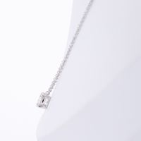 Pendentif en diamant de laboratoire VEER DIAMOND VP-23 D Color Brilliant Cut, chaîne en or, certifié IGI, unisexe, luxe, mariage, anniversaire