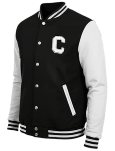 Chaqueta Varsity Letterman para Hombre, Cuerpo de Lana, Mangas de Cuero Sintético, Chaqueta Bomber de Béisbol, Personalizada, OEM, ODM, Venta al Por Mayor - Product Image 4