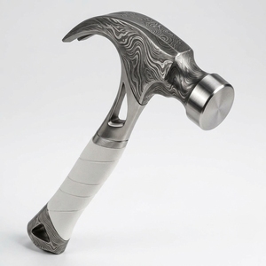Colección de Artesanía en Acero: Tirachinas de Acero de Damasco Hecho a Mano, Pieza Decorativa Tradicional Premium - Product Image 6