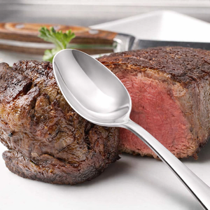 Ensemble cuillère et fourchette à bords lisses, pour une mise en place moderne de la table à manger, ensemble de couverts en métal réutilisables, vaisselle écologique, résistant à la corrosion - Product Image 1