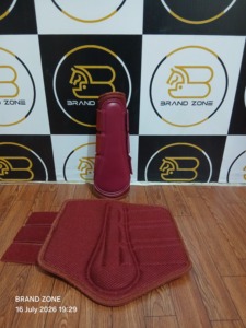 Botas para Caballos BRAND ZONE Deportivas de Neopreno y Cuero PU de Alta Elasticidad con Diseño Transpirable de Malla Exterior para Protección de Patas - Product Image 3