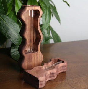 Vase en bois léger personnalisé 2025 – Support floral unique et artistique, écologique, pour la décoration intérieure, 100 % naturel, avec logo personnalisé - Product Image 1