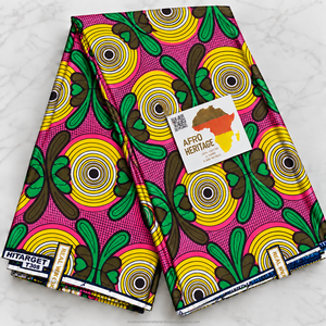 Ankara Wax Printed Cotton Fabric African Fashion Textile for Traditional <b>Dresses</b> Clothing Sewing and DIY - Product Image 6