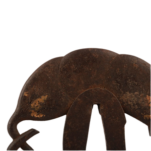 ที่ครอบดาบญี่ปุ่นยุคเอโดะ ซูบา บุชูจู มาซาฮิสะ ทำจากเหล็กเคลือบสีโบราณ ลายมะเขือเทศ ซูกาชิ รูปทรงไม่สม่ำเสมอ - Product Image 6