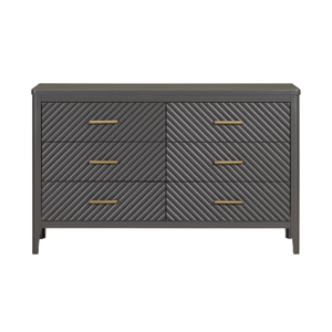 Cómoda de Madera Maciza de Pino CAIRNDALE de la Mejor Calidad, Modelo CAI-DR6, Diseño Moderno Independiente, 6 Cajones, Ecológica y Duradera para Dormitorio o Sala de Estar - Product Image 1