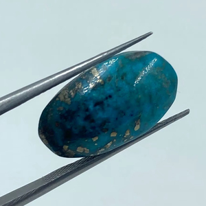 Pierres précieuses turquoise de coupe ovale avec une couleur bleu intense 10,80x19,70MM 11,75 carats provenant d'un exportateur indien pour la fabrication de bijoux - Product Image 1
