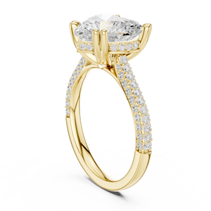 Anillo de compromiso y propuesta de matrimonio con diamante de laboratorio de 4 quilates, talla corazón, grande, llamativo y hermoso, en oro de 18k/14k/10k/plata. Recién llegado, ¡superventas! - Product Image 5