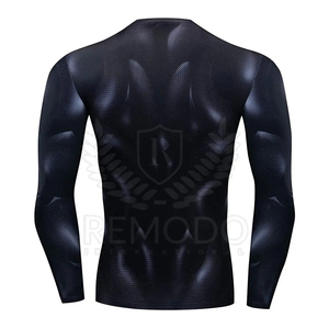 Wholesale Saleh Enterprises Premium Men <b>Compression</b> Shirt Spandex/Polyester Tight Fit Quick Dry Gym T Shirt Long Sleeve Fitness - Product Image 1