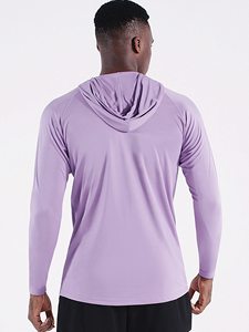 OEM <b>Men</b> Fishing <b>Shirts</b> Long Sleeve Workout Jersey UPF50+ Rash Guard Hoodie Uv Protection <b>Shirt</b> Practice <b>Beach</b> Hooded Rash Guard - Product Image 4