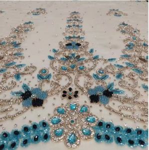 Floral Net Embroidery <b>Fabric</b> for Women Skirt and Fashion Garments Premium Embroidery <b>Fabric</b> Scarves At Best Price - Product Image 1