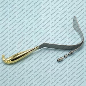 Best Selling Harrington Splanchnic Retractor with Fiber <b>Optic</b> 60mm Blade Lighted Stainless Steel Plastic Surgery <b>instruments</b> CE - Product Image 4