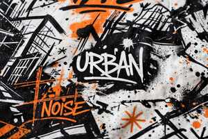 T-shirt pour homme, style streetwear, imprimé graffiti, 100% coton, col rond, manches courtes, jersey 180g, logo sur le devant, design urbain tendance - Product Image 6