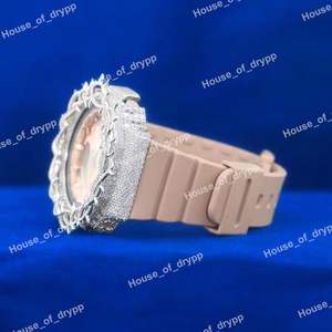 Montre pour homme en argent sterling 925 sertie de diamants Moissanite VVS, style hip-hop, entièrement automatique, de luxe - Product Image 5