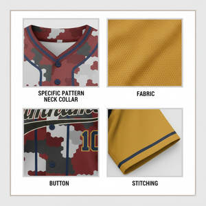 Maillots de baseball sublimés personnalisés, respirants, légers, uniformes sur mesure, conception gratuite, unisexe, t-shirts anti-humidité - Product Image 5