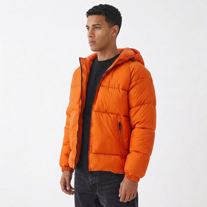 Custom Men's <b>Packable</b> Puffer <b>Jacket</b> Lightweight Quilted Winter Coat Warm Outdoor Travel Clothing Wholesale Supplier - Product Image 2