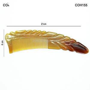 Peine de cuerno elegante hecho a mano para peinar el cabello, desenredar, cuidar el cabello, para peluquería profesional, cuidado de belleza, acabado suave - Product Image 5