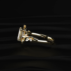 Bague en diamant cultivé en laboratoire certifiée IGI, couleur D E F, or, argent, or jaune, or blanc, or rose, bague de fiançailles solitaire en diamant - Product Image 4