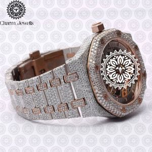 Reloj Mecánico de Lujo Charm_Jewells, Caja Irregular de 42 mm, Correa de Acero Inoxidable, Esfera de Cristal de Zafiro, Diseño Hueco, Unisex - Product Image 2