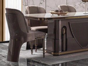 Modern Luxury Solid Mahogany Wood Dining Room Set Cabinet 6 Chairs Oval Kitchen <b>Table</b> Storage Sideboard <b>Buffet</b> Furniture - Product Image 6