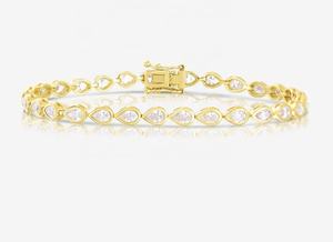 Cadena de Tenis de Oro Verdadero de 18K, 14K, 10K, 9.5g, Joyería de Diamantes Naturales, Personalizada para Joyería de Alta Gama - Product Image 3