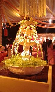 Fuente de Fibra con Tema de Loto, Profesional, Clásica, Tradicional, Simple y Moderna, para Bodas, Uso en Interiores y Exteriores - Product Image 4