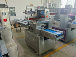 Ngang Burger Bánh Mì Dòng Chảy Gói Máy Đóng Gói Bánh Bun Bánh Hamburger Pita Bánh Mì Gối Máy Đóng Gói - Product Image 5