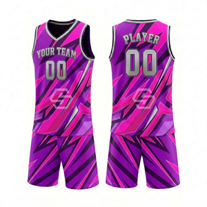 Maillot de basket-ball personnalisé à séchage rapide, unisexe, col en V, sans manches, respirant, en maille polyester, pour adultes - Product Image 2