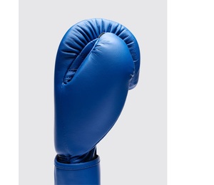 Guantes de Boxeo Fly Superloop Pro X2 Azules al por Mayor, Cuero Genuino de Vaca, Correa de Muñeca Ajustable, Cierre de Gancho y Bucle Elástico - Product Image 3