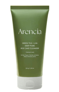 Nettoyant Visage Coréen Arencia au Thé Vert + LHA en Formule Gâteau de Riz 150g – Soin des Pores et Contrôle du Sébum - Product Image 1