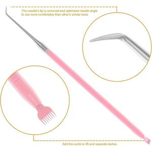 Rizador de Pestañas de Acero Inoxidable con Diseño Impreso, Herramientas para Levantar Pestañas, Accesorios de Belleza - Product Image 2