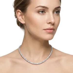 Collier classique pour femme en or plaqué, style hip-hop, avec diamant de laboratoire certifié IGI, chaîne fine, éclat quotidien, pierre intemporelle raffinée - Product Image 4