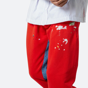Pantalon de survêtement évasé pour homme de haute qualité, en molleton léger, style streetwear, coupe évasée tendance, coupe-vent - Product Image 6
