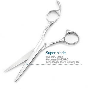 Ciseaux de coiffeur professionnels de 5,5 pouces en acier inoxydable certifié ISO, taille et design personnalisables, ciseaux à cheveux pour coiffeurs - Product Image 2