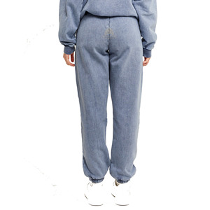 Nouvel Arrivage – Pantalon de survêtement 100 % coton molletonné délavé à l'acide pour femme, coupe décontractée, jambe large, style streetwear, idéal pour la mode hivernale - Product Image 2