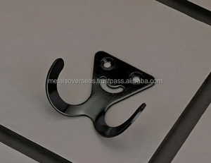 Crochets muraux en métal noir, crochets robustes pour suspendre les vêtements, les sacs, les serviettes, les clés, pour la maison, la salle de bain, la cuisine et le bureau - Product Image 5