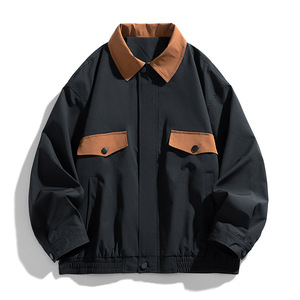 <b>Mens</b> Coach <b>Jacket</b> <b>Lightweight</b> Casual Fashion Outerwear Wind Resistant Street Style Coat For Daily And Travel Wear - Product Image 5