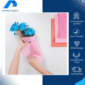 Bright Color Solid <b>Tissue</b> <b>Paper</b> | 18–80 GSM Recyclable & Customizable <b>Tissue</b> <b>Paper</b> for Gift Packaging from Wholesale Supplier - Product Image 4