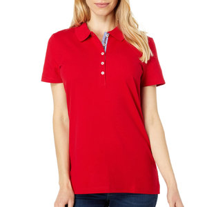 Camiseta de Golf de Verano 2026 para Mujer, Tejida, de Manga Corta, Transpirable, de Algodón, Anti-Pilling, con Logotipo Personalizado - Product Image 1