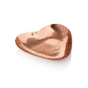 Plateau de service rond en cuivre de qualité supérieure, plateau de service en cuivre pour la maison, la cuisine, les aliments, plateau rond poli en cuivre - Product Image 6
