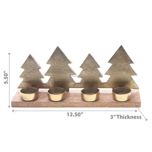 Support de Bougie Festif Haut de Gamme, Porte-Bougie de Luxe pour Cadeau de Noël, Support de Bougie Décoratif pour les Fêtes, Exportation - Product Image 3