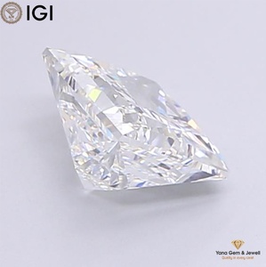 Diamant de laboratoire CVD taille princesse de 3,51 carats, couleur D, clarté VVS1, avec certificat IGI, centre personnalisable - Product Image 4