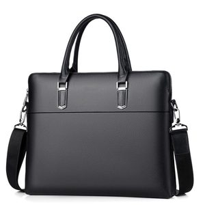 Brown Genuine Leather Laptop Briefcase Top Handle Shoulder Strap High Quality Large Capacity Business Office <b>Waterproof</b> - Product Image 2